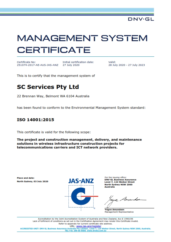ISO 14001 SCS